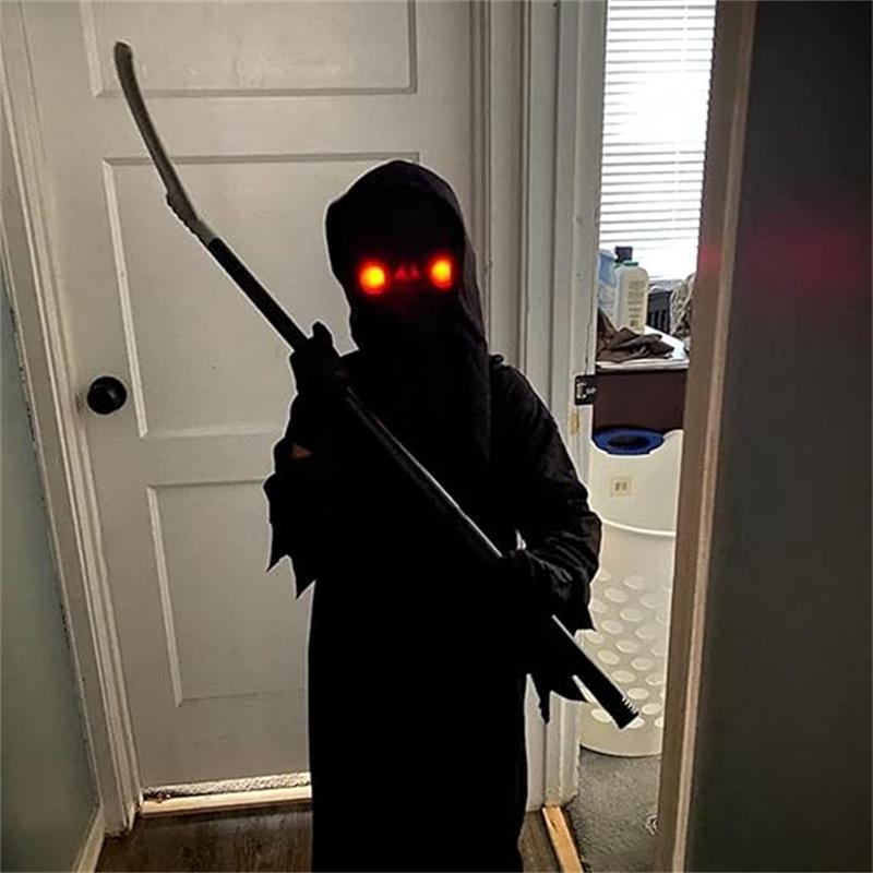 Красные Очки - Светящиеся Жуткие Косплей Реквизиты со Световыми Эффектами для Хэллоуинских Ужасных Вечеринок и Забавных Сувениров