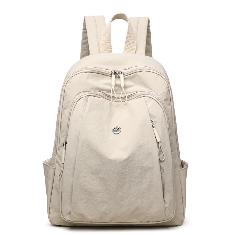 Студенческая школьная сумка однотонный женский дорожный рюкзак большой емкости