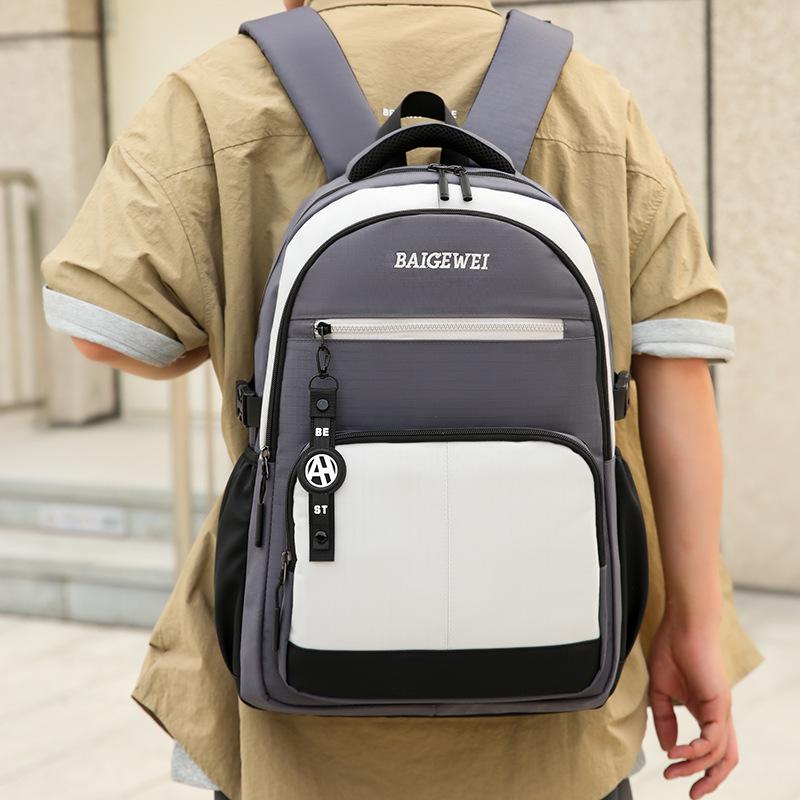 Trendy New Oxford Cloth Casual Backpack - Multi-Layer, Large Capacity School & Travel Bag for Students
