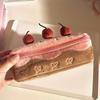 Милая плюшевая сумка для ручек Cherry Cake Изысканное хранилище Большая емкость