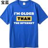 Anime Boys Summer tshirt Im Older Than The Internet Short Sleeve Travel Round Neck For Her Tshirt Everyday Tee Premium Gift