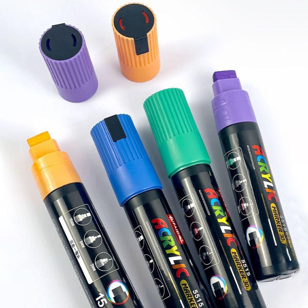 Large Capacity POP Pens 8MM/15MM Line Width Advertising Poster Markers Drawing