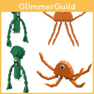 Лабиринт Ведьмы Конструктор Совместимый с Лего, Украшение Стола Зеленая Капуста, Сделай Сам Игрушка для Детей