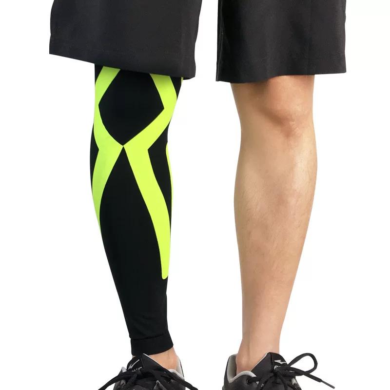 Basketball Knee and Leg Protection Gear, Tight-Fitting Pantyhose Sleeves for Men and Women, Large Long Tube for Marathon, Cycling, and Running