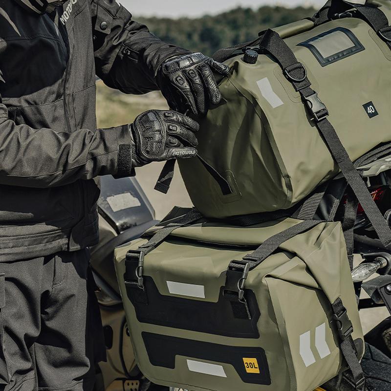 2 шт., мотоциклетные седельные сумки 30 л, водонепроницаемая универсальная боковая сумка для мотоцикла, большая вместимость, боковая сумка для хранения седла, сумка для багажа