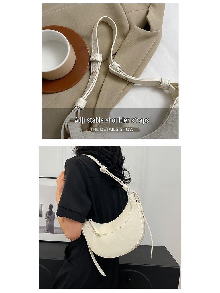 Женская французская нишевая сумка-седло полумесяц - полумесяц под мышкой и кроссбоди, идеально подходит для работы и поездок