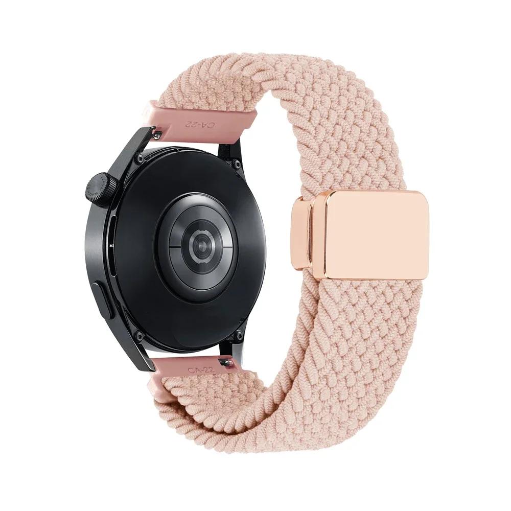 Плетеный ремешок 20 мм 22 мм для HUAWEI WATCH GT 5 Pro 46 мм, ремешок-петля GT5 GT 4 3 42 мм, HONOR Magic Watch 4 GS Pro ES, нейлоновый браслет