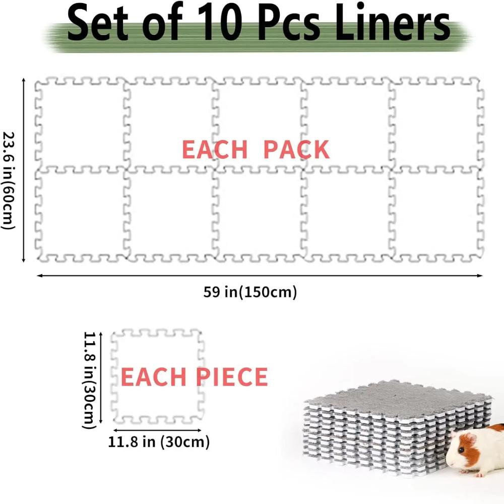 4/10 шт. подкладка для клетки морской свинки кролика мелкие предметы для домашних животных водонепроницаемый противоскользящий коврик мягкий теплый коврик для сна кролика одеяло кровать
