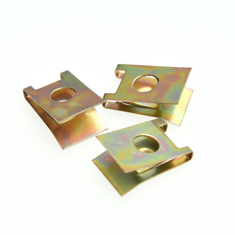 200 шт. U-образные гайки из нержавеющей стали, болты, зажимы для обшивки панели, автомобильные гайки, винты