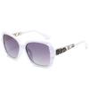 Oversized Polarized Square Sunglasses with Diamond Cut Edge for UV Protection - European & American Style
