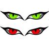 3D Simulation Cat Eye Stickers Reflective Eye Rearview Mirror Stickers Simulated Cover Scratches Car Stickers Pair Pack F-31