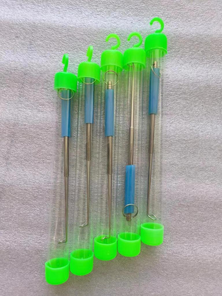 Японский экстрактор рыболовного крючка из нержавеющей стали для слепого тычка