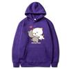 Peach And Goma Cartoon Print Men/Women Hoodie Casual Oversized Pullover Popular Sweatshirt Fashion Trend Unisex Clothing