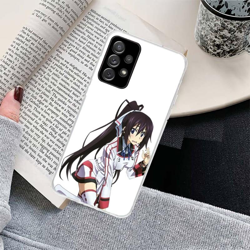 Чехол для телефона Girl Infinite Stratos для Samsung Galaxy S10 S21 S22 Plus Ultra A91 A51 A21S A12, прозрачный чехол для телефона