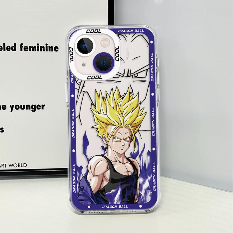 Прозрачный чехол для телефона Dragon Ball Z Trunks Goku для iPhone 12 Mini 16 15 14 Plus XR 13 12 11 Pro MAX 17 Air 7 8 16e