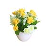 Rose Artificial Potted Plant Plastic False Plants Ornament Potted Plant  Wedding Arrangement