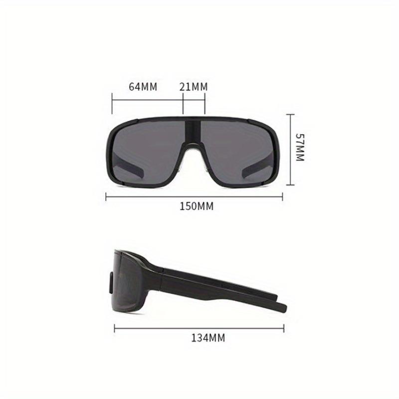 Мужские модные солнцезащитные очки для спорта на открытом воздухе, большие, прочные, с линзами из переменного тока, оправа из поликарбоната, градуированные линзы, унисекс, спортивные очки