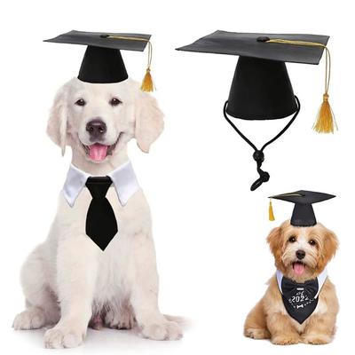 Pet Dog Cap Puppy Dr. Шляпа для собак, выпускная кепка, студенческая кисточка, академическая кепка, творческая вечеринка для домашних животных, аксессуары для собак всех размеров и кошек