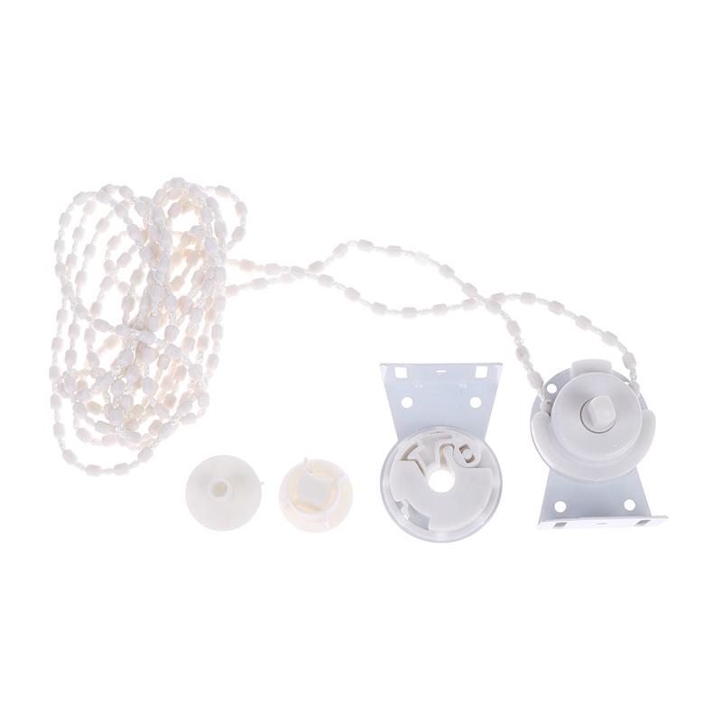 Roller Blind Fittings Kit Durable Replacement Parts with Beaded Chain Fixed Bracket for Rental Apartment Window Repair DIY Upgrade