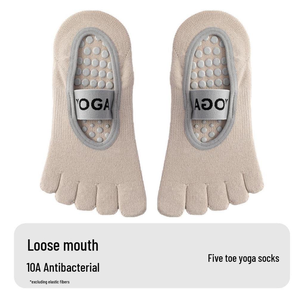 Женские нескользящие носки с пятью пальцами для йоги, пилатеса и фитнеса в помещении