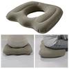 Inflatable Cushion Mid Hollow Anti-Decubitus for Hemorrhoids Flocked Buttock Cushion Fit Most Seats Home Supplies
