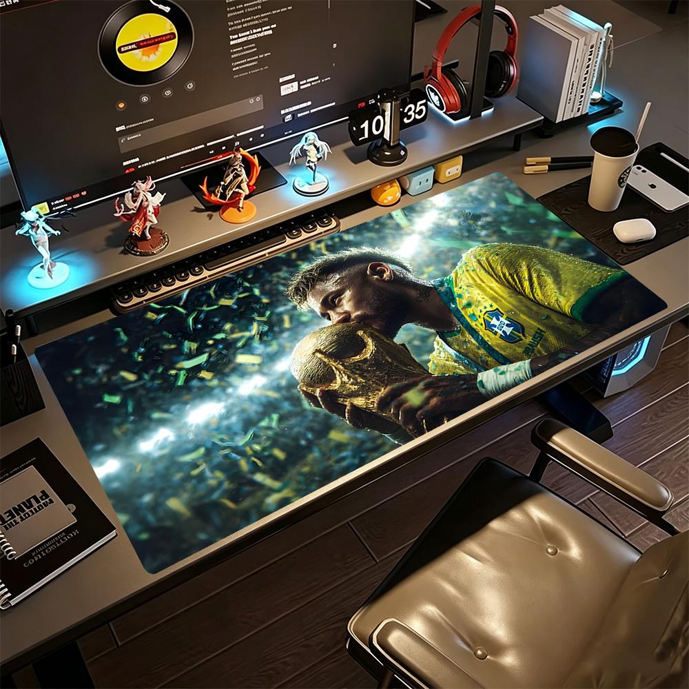 Abstract Neymar Portrait Large Mouse Pad Gaming Laptop Mouse Pad Desktop Mouse Pad Non-Slip Rubber Base Gaming Accessories Ideal Gift for Gamers