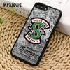 Krajews TV Riverdale Southside Serpents Soft Phone Case For iPhone 16 15 SE2020 14 6 7 8 plus 11 12 13 pro max coque Fundas