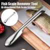 Скребок для рыбной чешуи, нержавеющая сталь, для чистки рыбы, удобная ручка, инструмент для удаления рыбьей чешуи, кухонный гаджет для дома