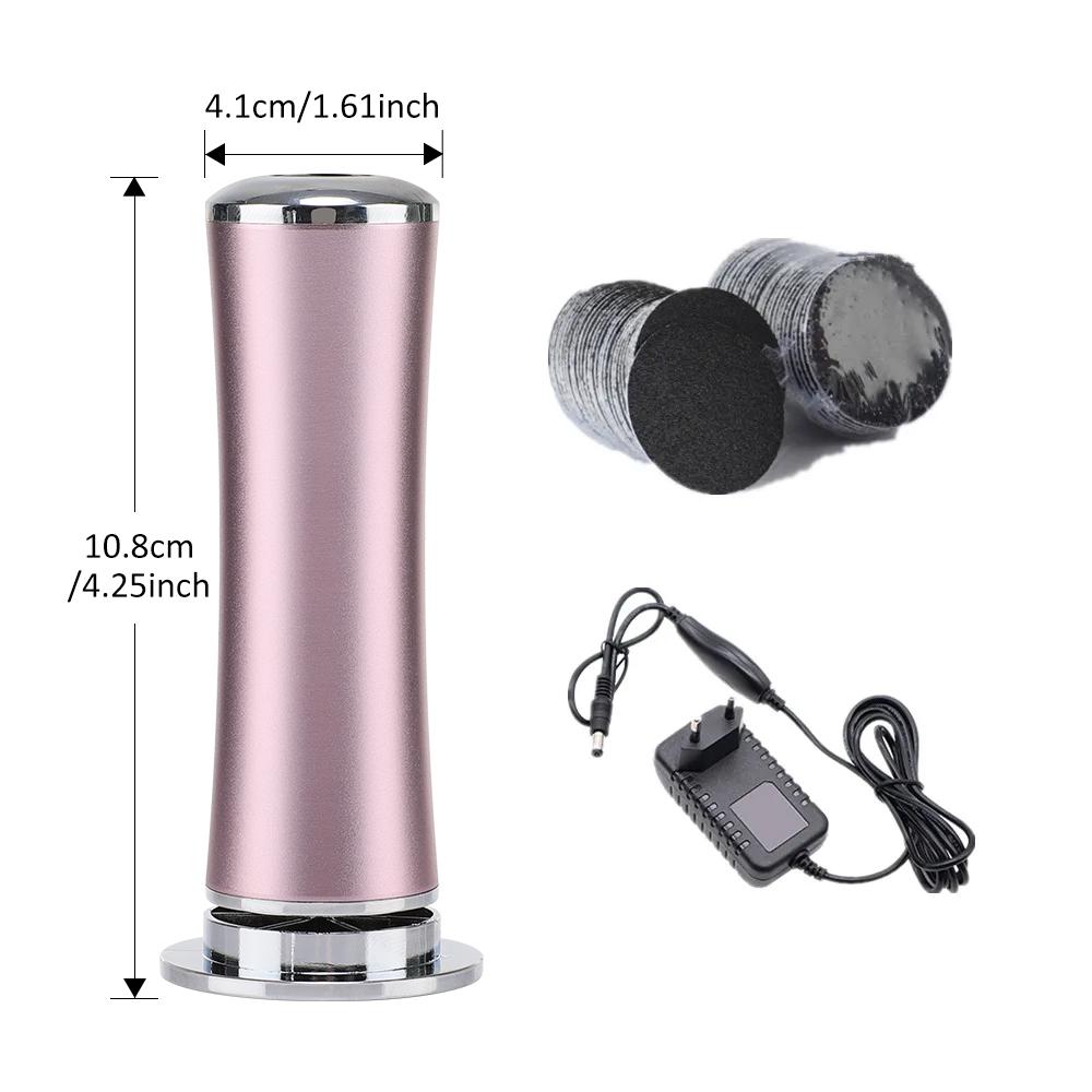 Электрический удалитель мозолей на ногах - Набор инструментов для педикюра - Пилка для удаления огрубевшей кожи, Очиститель пяток ног, Ножной шлифовальный станок с наждачной бумагой для ухода за ногами