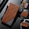 Hashamatli mat PU teri qopqog'i Kredit karta bo'limlari Stend ushlagichi Telefon uchun ochiladigan qopqoqlar iPhone Samsung Huawei Xiaomi Redmi uchun