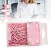 70 Pcs Pink/ Purple/ Green Small Paper Clips Vibrant Color Metal Paper Clips  Document Binding