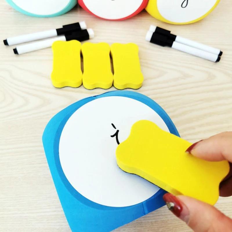 DIY Blank Dice Write On/Wipe Off Dice Portable Cleanable Blank Game Cubes for Classroom Teaching Dry Erase Outside Dice