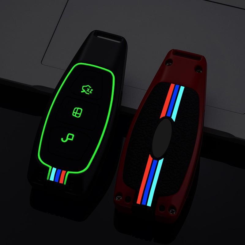 Чехол для ключей UMQCar для Ford Fiesta Focus Mondeo Ecosport Kuga Fob, чехол для дистанционного ключа, защитный чехол, аксессуары, держатель в виде ракушки, брелок