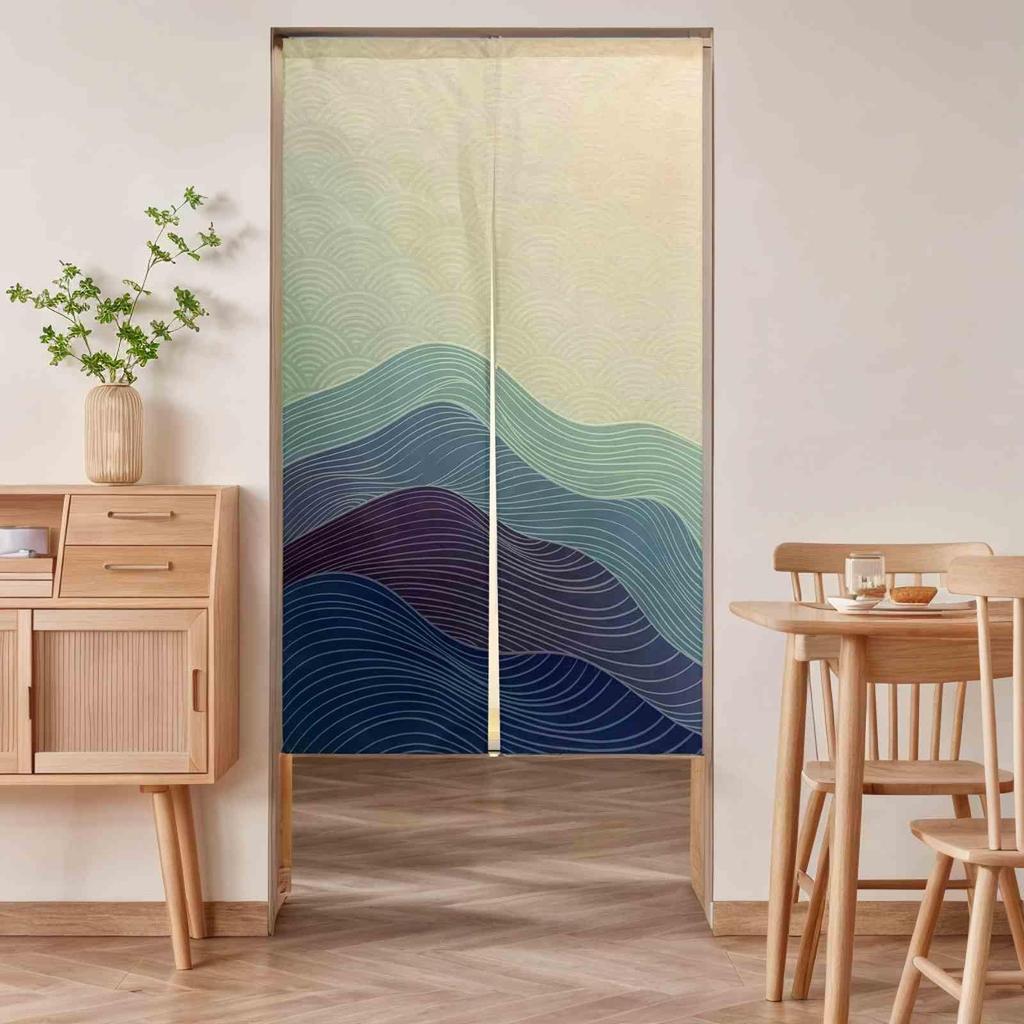 Стильная комнатная перегородка из атласа, гостиная, гардеробная, дверной проем, приватная дверь, разделитель, занавеска, ширина, длина, Noren, занавеска, ткань, длинная, с повязкой на глаза, затемнение,