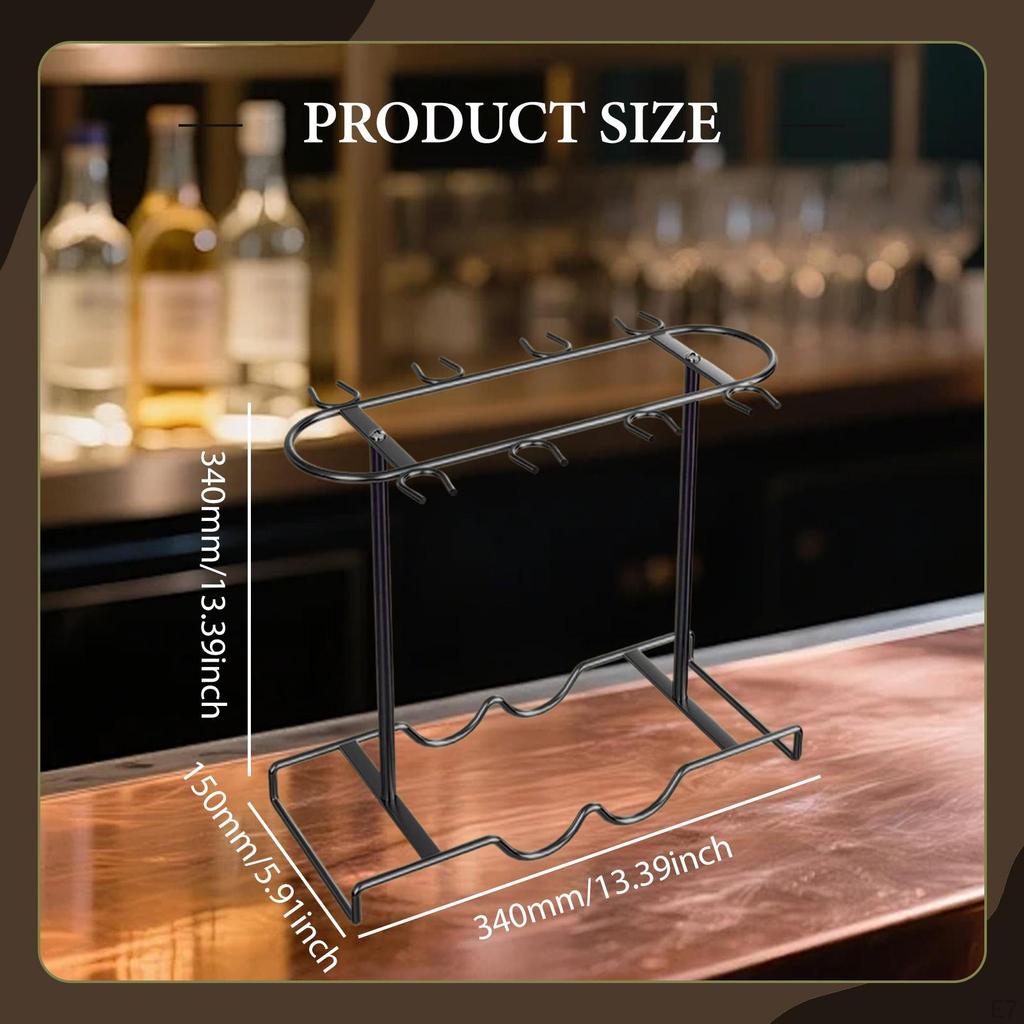 Органайзер-подставка для стеклянной посуды для столешницы, настольная стойка для хранения бокалов для кухонных аксессуаров
