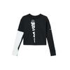 Nike Therma Icon Clash Sport Повседневная вязаная толстовка с круглым вырезом и длинными рукавами Женская толстовка черного цвета CJ8065-010