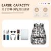 Рюкзак с принтом Легкий Большая вместимость Повседневный Дорожный Daypack для Учеников Средней и Старшей Школы Детей Унисекс