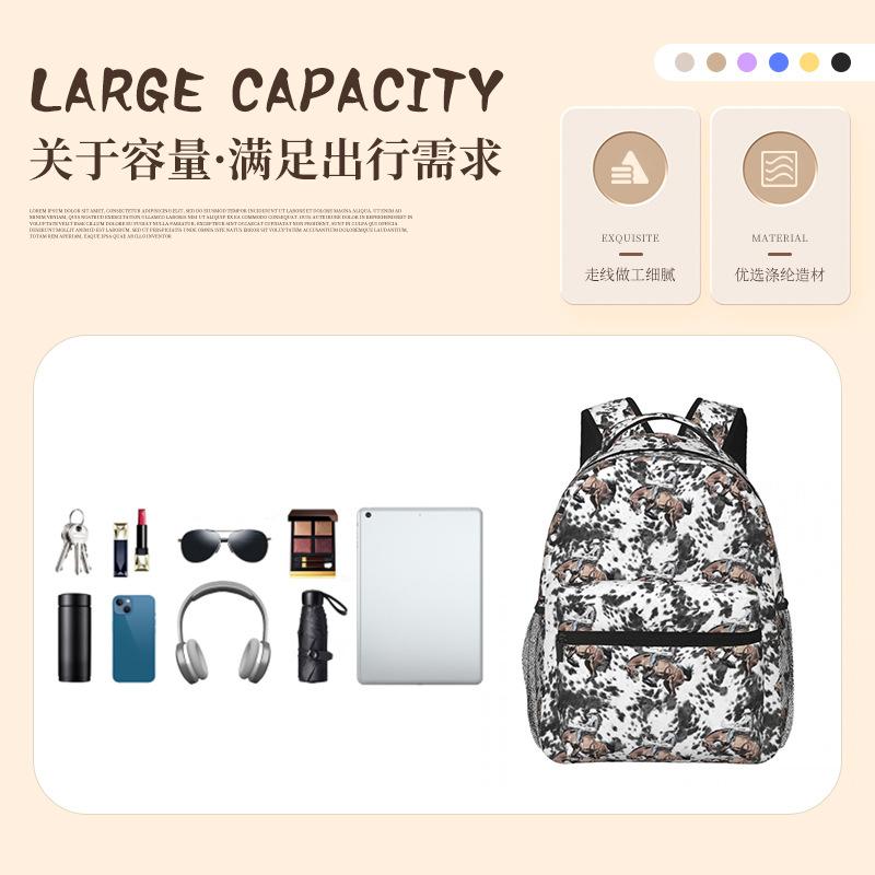 Рюкзак с принтом Легкий Большая вместимость Повседневный Дорожный Daypack для Учеников Средней и Старшей Школы Детей Унисекс
