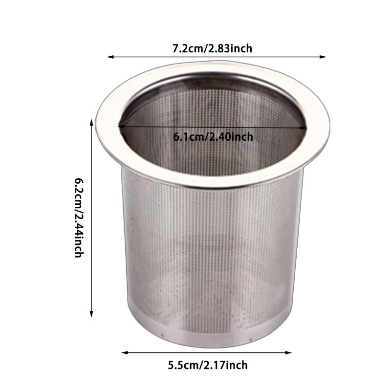 Stainless Steel Tea Leak Binaural Tea Filter With Cover Reusable Tea Strainers Tea Infusers Kitchen Teapot Coffee Tea Drinking Accessories