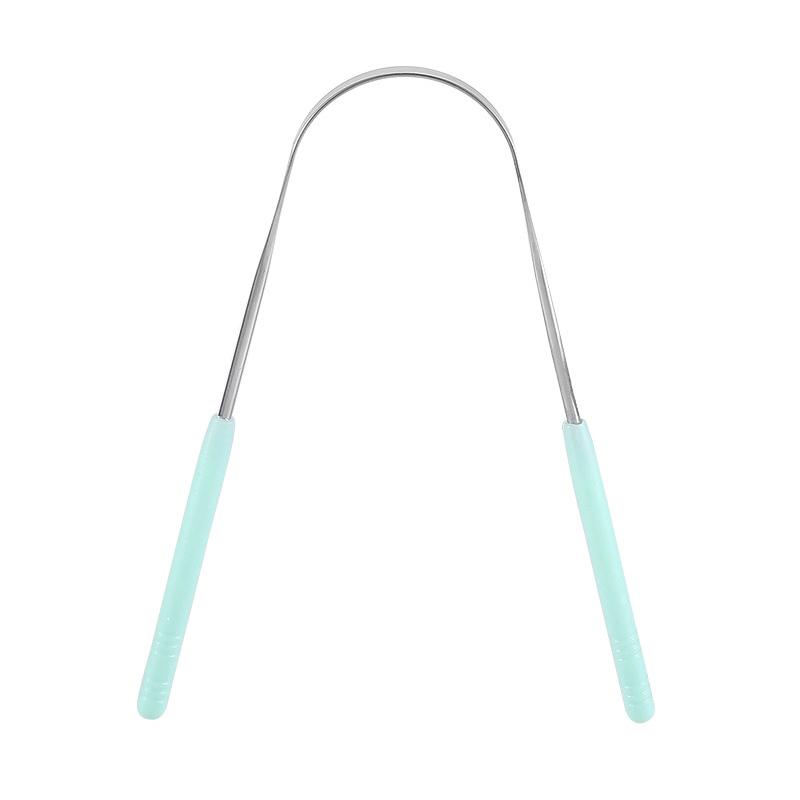 Скребок для чистки языка из нержавеющей стали, инструмент для ухода за полостью рта, инструмент для ухода за неприятным запахом изо рта