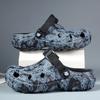 Fashion Summer Men Slippers EVA Sandals Clogs Printing New Men's Hole Shoes Outdoor Beach Slides Home Garden Slides Male Working Shoes