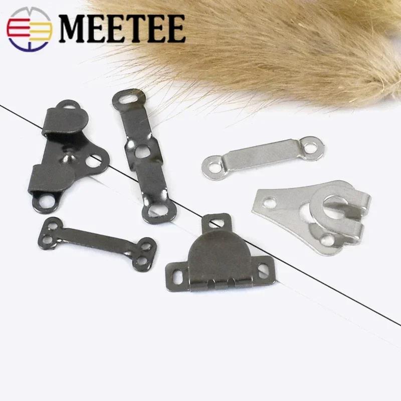 20-100 комплектов металлических крючков для брюк, брюк, пуговиц, костюма, пальто, пряжки, женская юбка, невидимая застежка, аксессуары для шитья своими руками