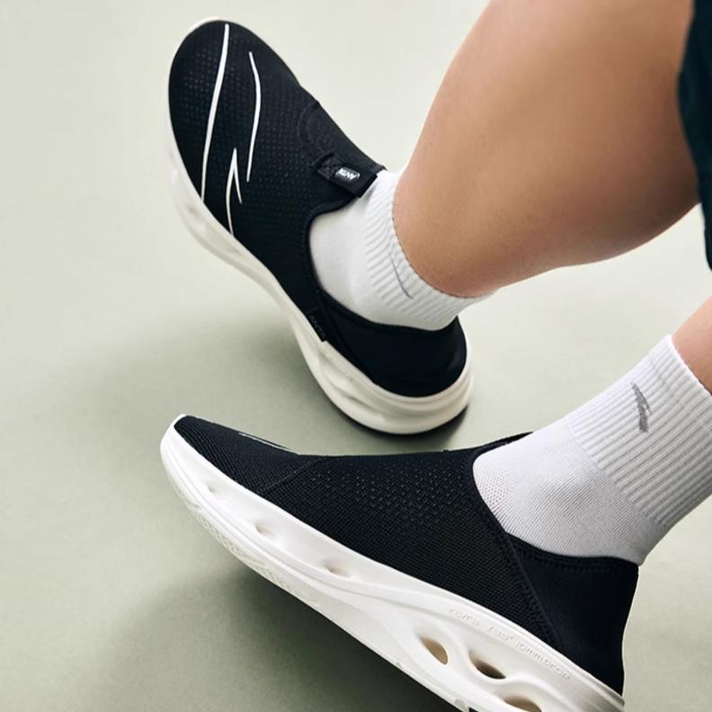 Anta Амортизирующие износостойкие низкие функциональные кроссовки для активного отдыха на открытом воздухе мужские туфли черные 912327775-2