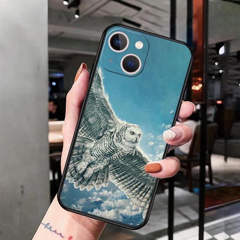 Чехол для мобильного телефона Apple Iphone15 Pro, роскошный и милый чехол для мобильного телефона с рисунком совы, окрашенный и устойчивый к падениям