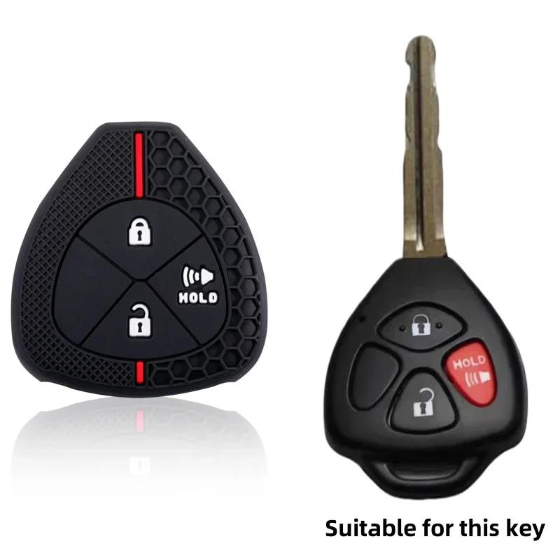 Чехол-брелок для ключа автомобиля Toyota Yaris/Vitz Auris Mk I 2007 Corolla Verso Hilux 7 Rav4 Porte Camry Крышка для автомобильного ключа Брелок 2/3/4 кнопки