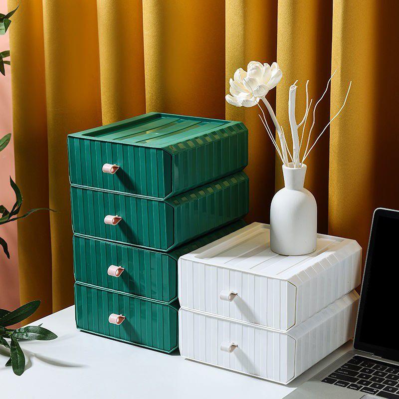Compact Desktop Organizer Storage Box With Mini Drawers For Efficient Organization