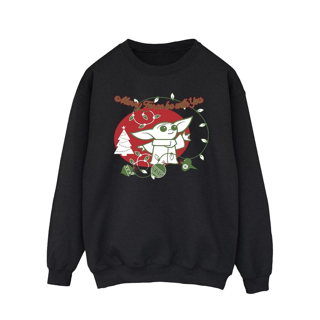 Star Wars The Mandalorian Mens Baby Yoda Force Be With You Sweatshirt