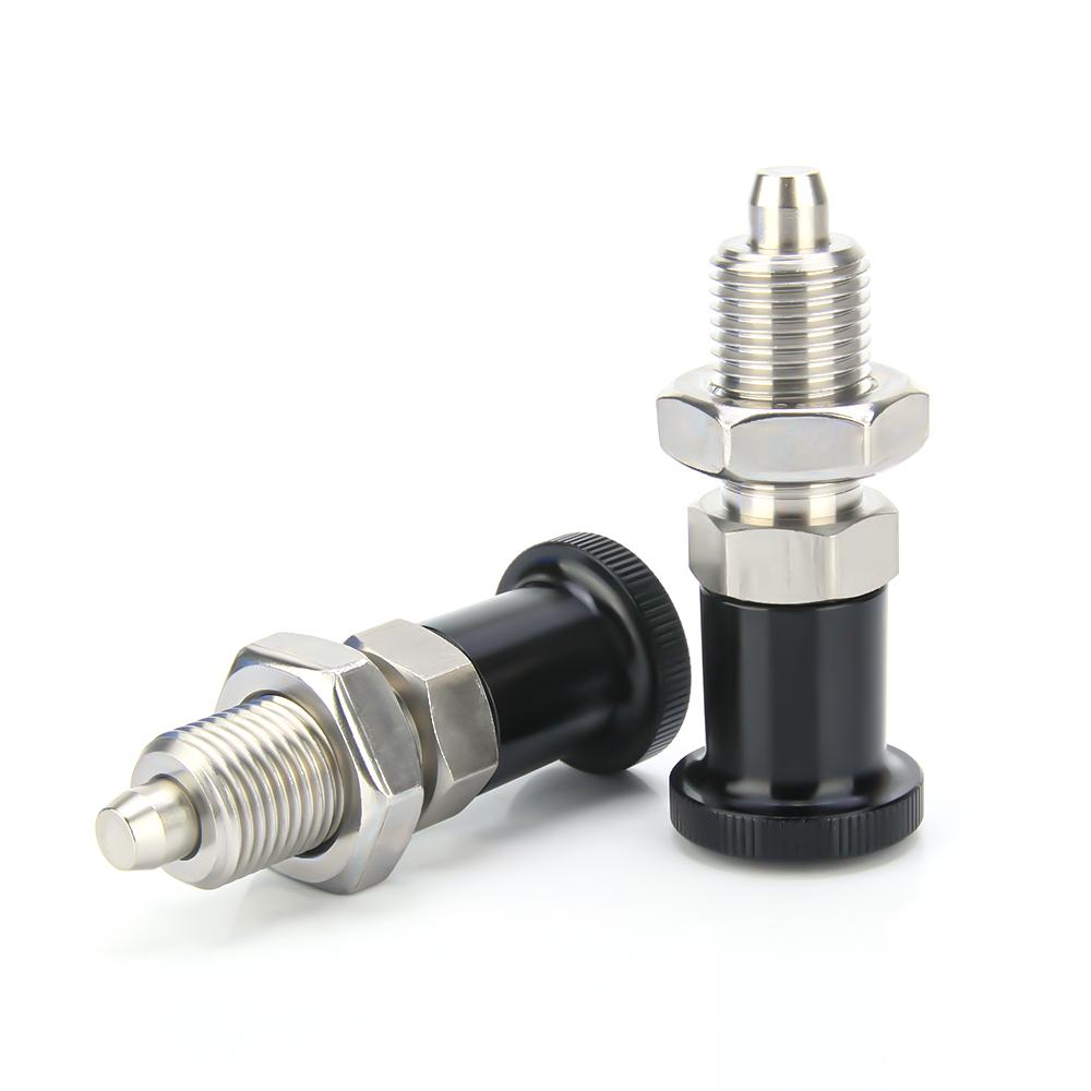 Return & Rest Type Index Bolts Indexing Plunger ,Fine Thread ,Aluminum Knob,Stainless Steel & Carbon steel Knop Plunger