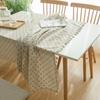 Pastoral Rectangular Linen Cotton Cloth Tablecloth Fabric Daisy Flower Printed Home Kitchen Dining Room Table Cloths Ornament