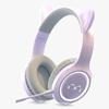 BH-300 Светящиеся беспроводные Bluetooth-наушники с кошачьими ушками и микрофоном для прямых трансляций